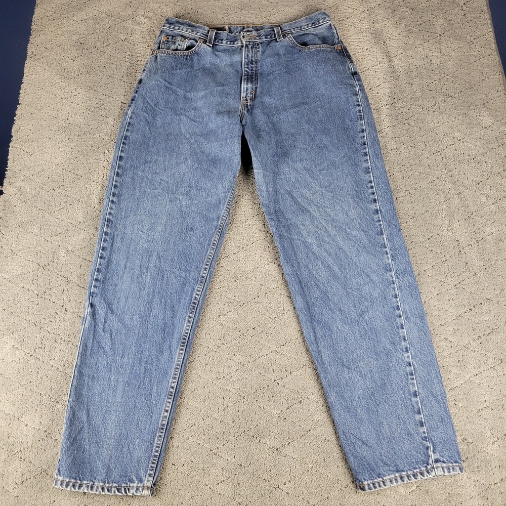 Vintage Levis 560 Jeans Womens 16 Misses Blue Loose Fit Straight Leg High Rise